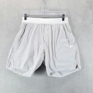 1st Phorm Shorts Mens M Gray Gym 7" Athletic Training Performance Drawstring